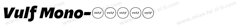 Vulf Mono字体转换